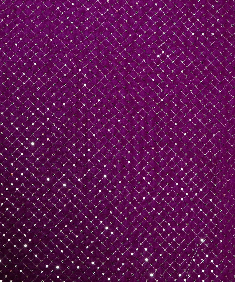 dark magenta and golden sequin embroidery velevt fabric b106 5888
