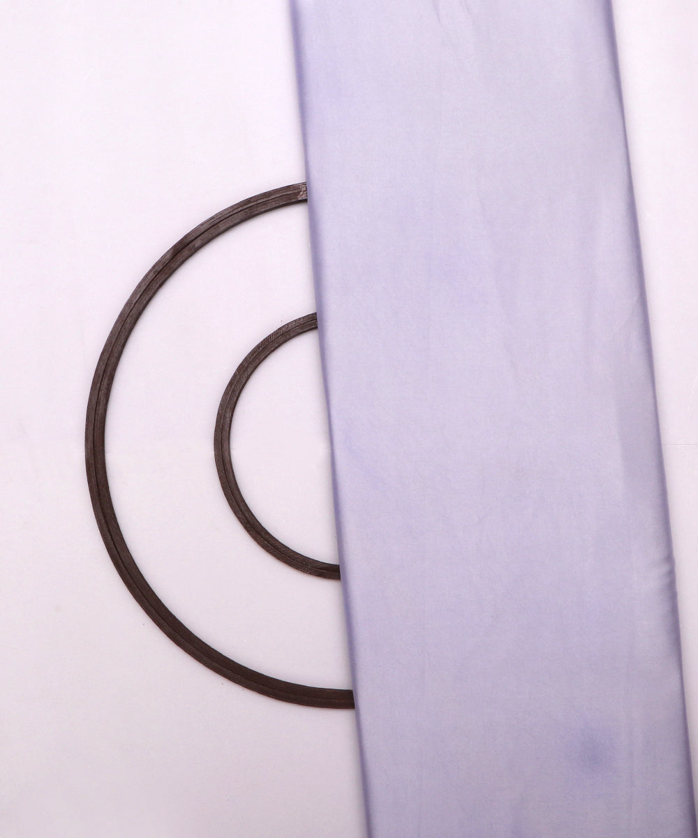 Aquatic White Colour Plain Satin Fabric