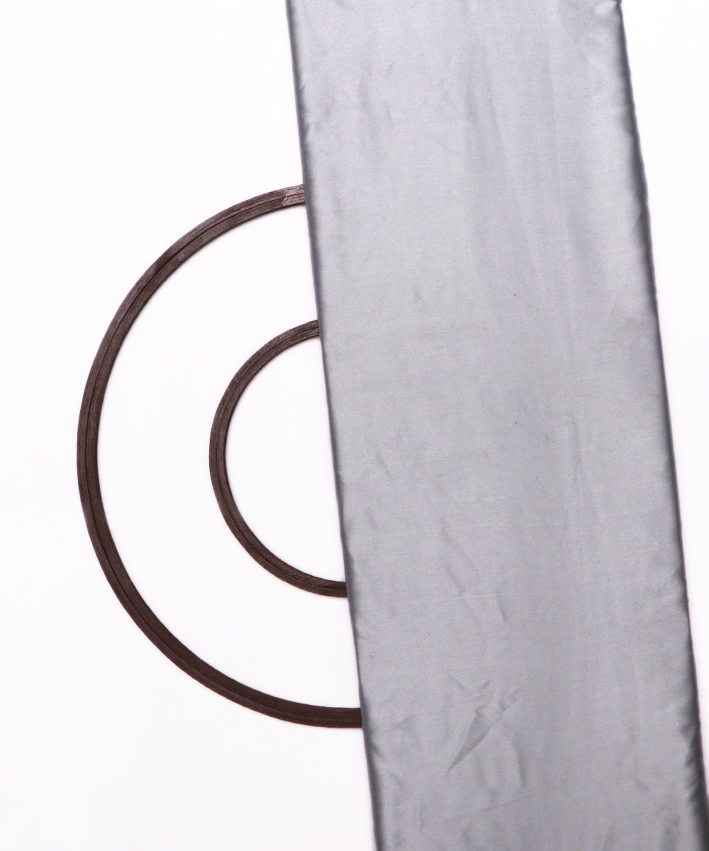 Light Grey Colour Plain Satin Fabric