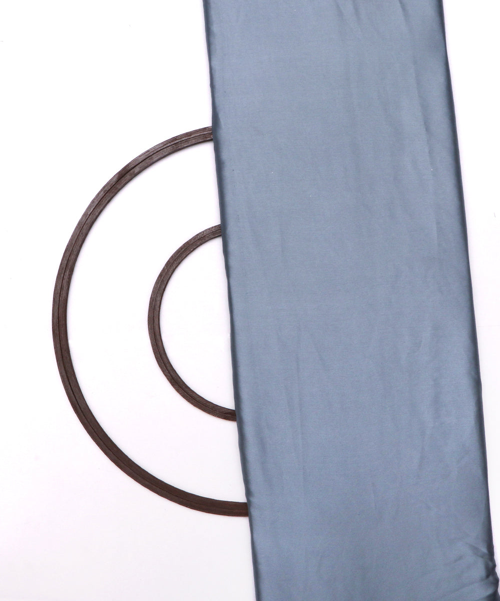 Grey Colour Plain Satin Fabric