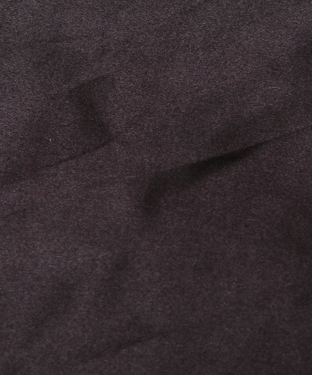 Black  Colour Plain Satin Fabric