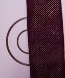 Dark Burgundy and Golden Sequin Embroidery Velvet Fabric