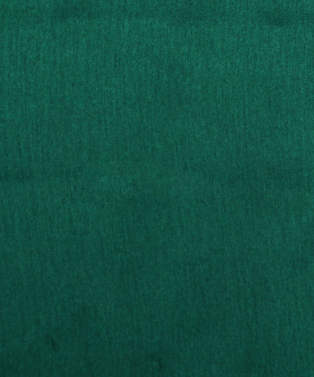 Dark Green Colour Plain Satin Fabric
