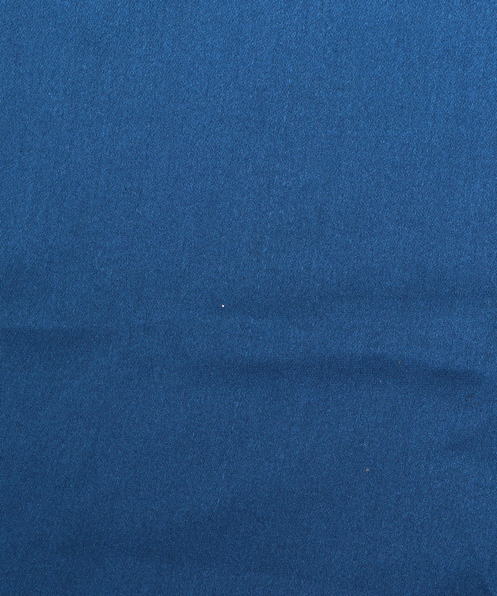 Teal Blue Colour Plain Satin Fabric