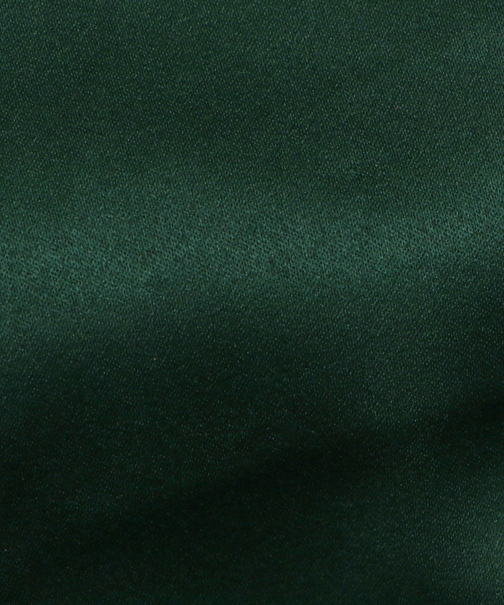 Deep Green Colour Plain Satin Fabric