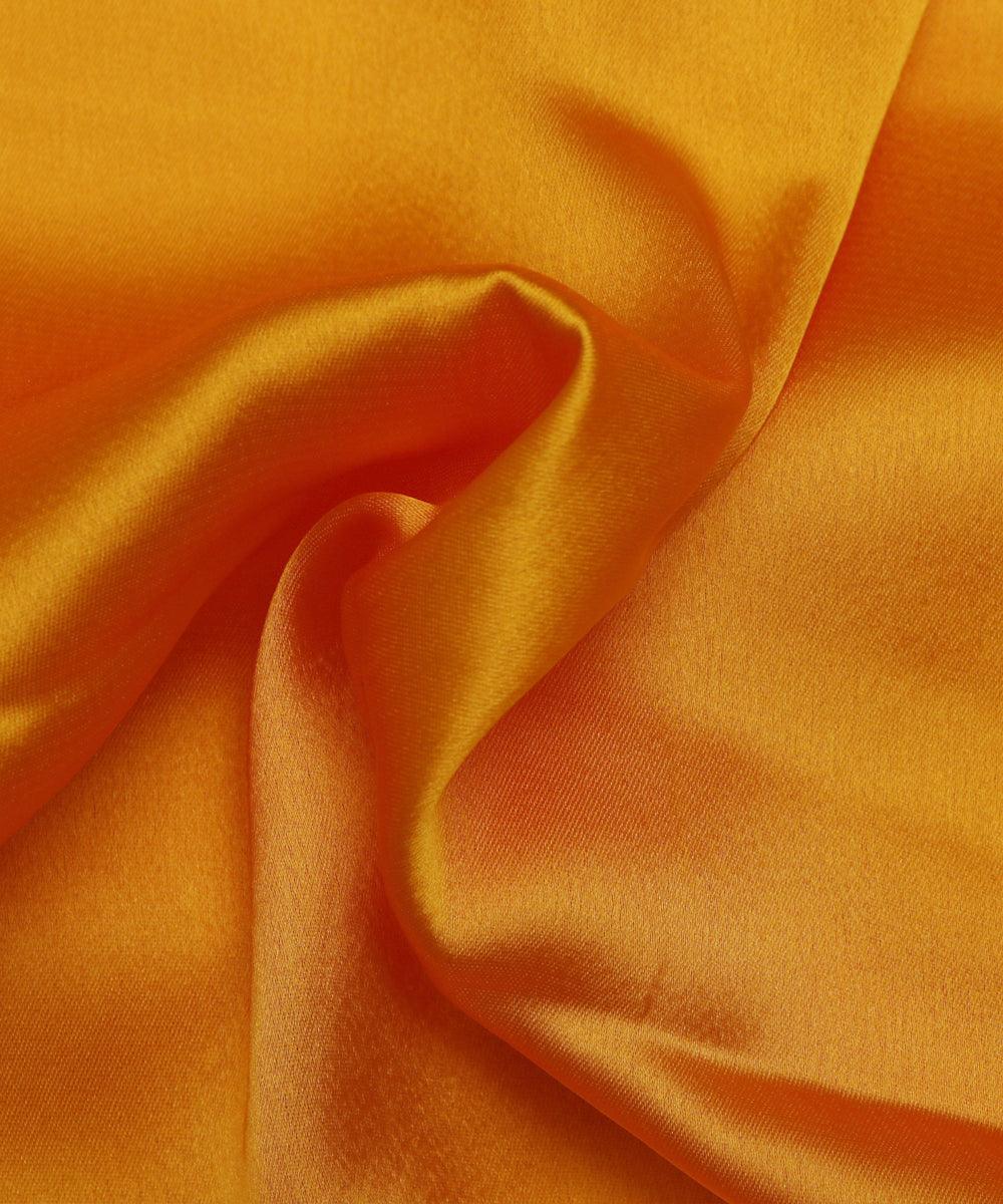 golden orange two tone plain satin fabric b100 5987