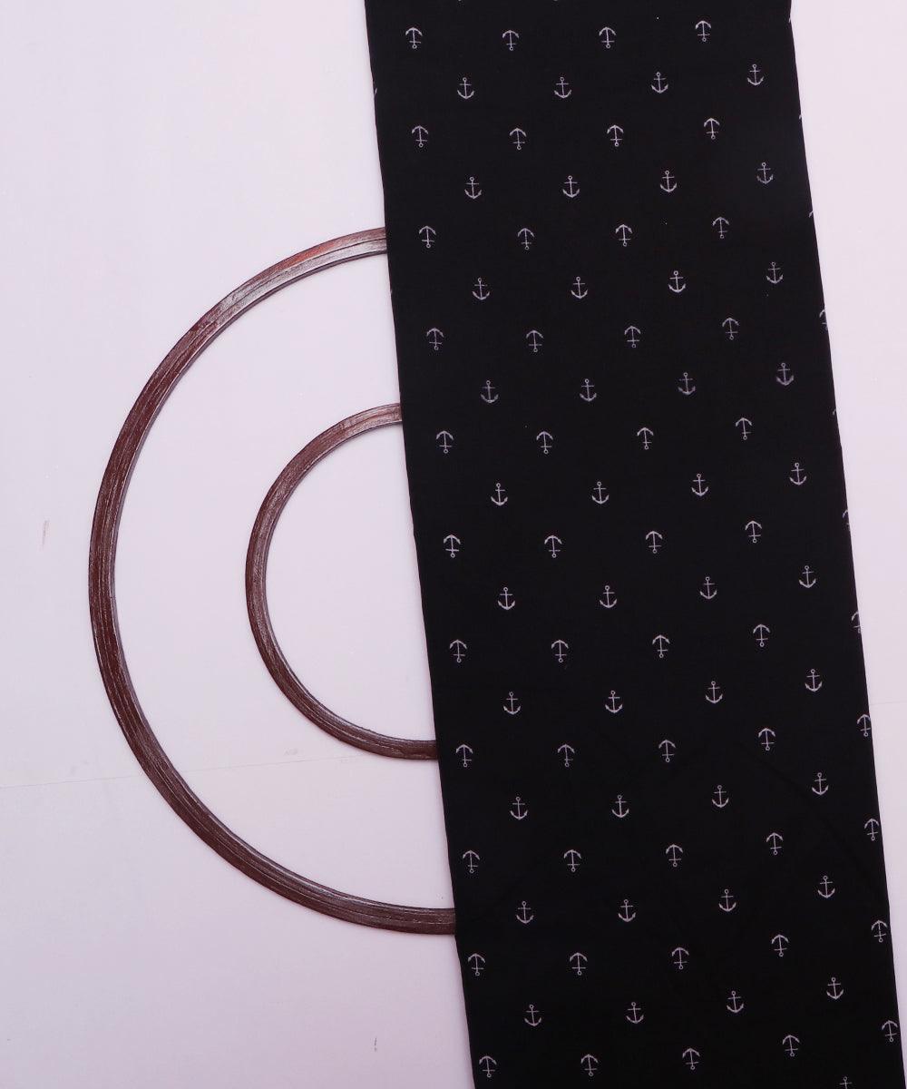 black and white arrow print denim fabric b108 6019