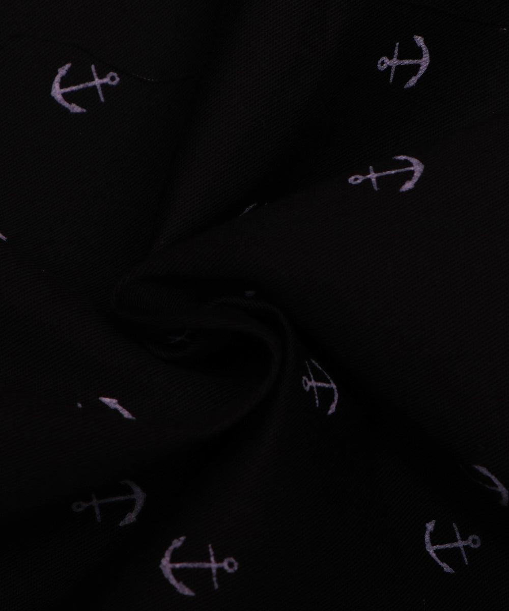 black and white arrow print denim fabric b108 6019