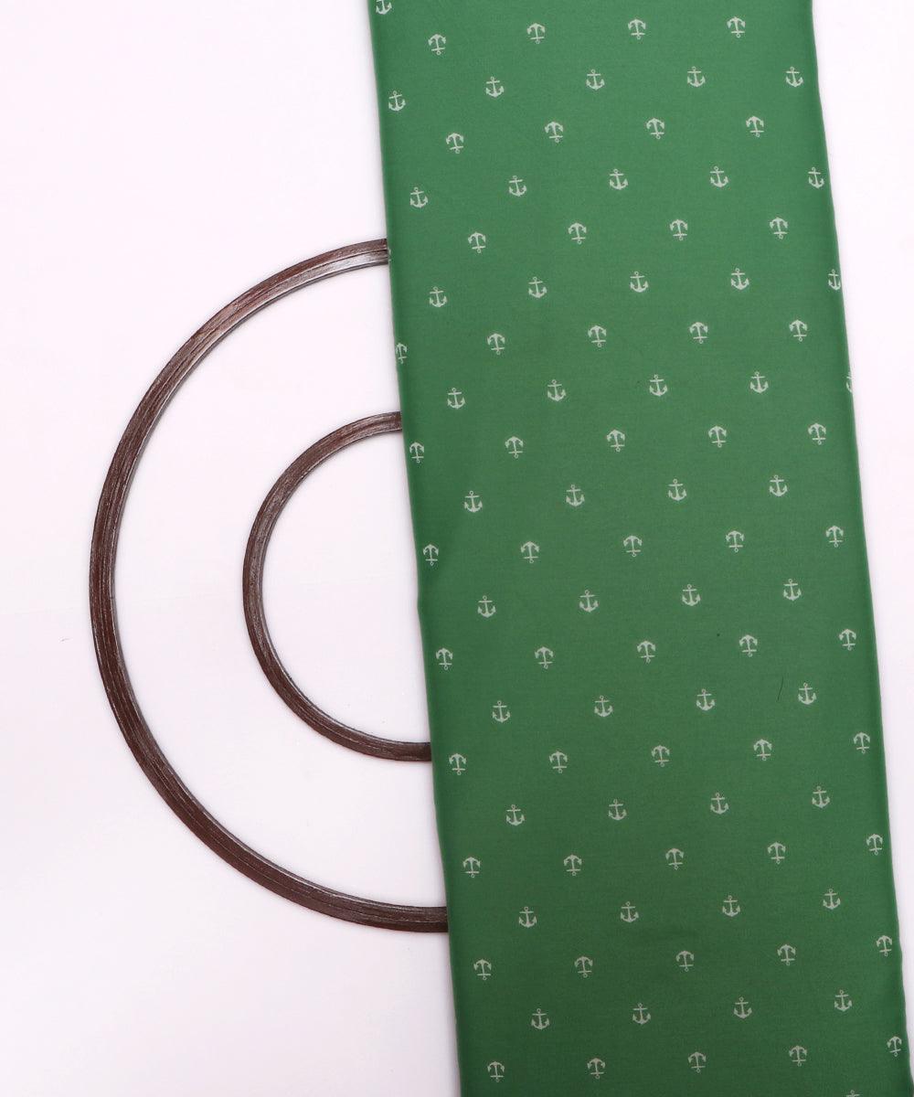 green and white arrow print denim fabric b108 6026