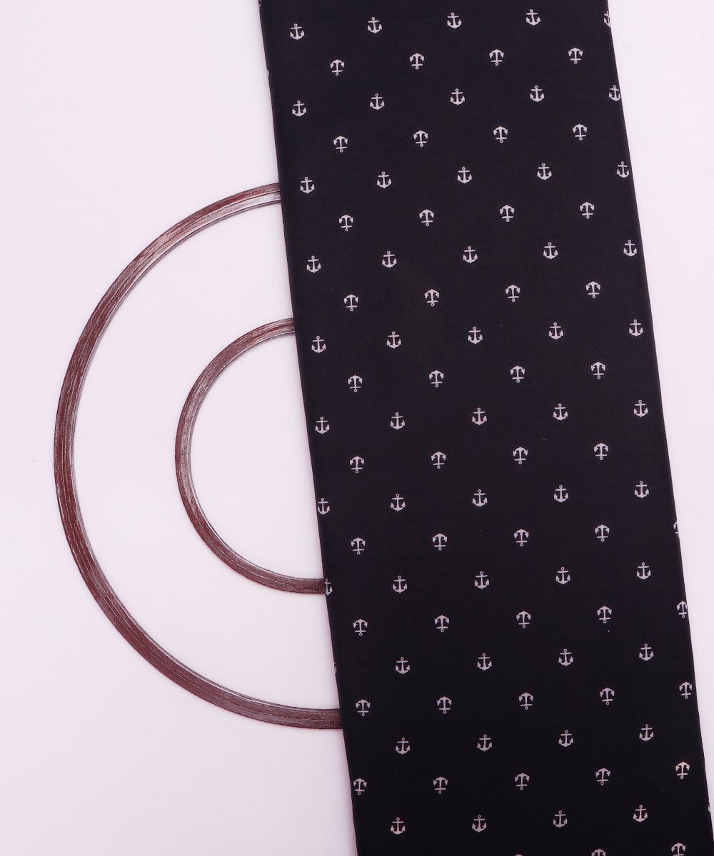 black and white arrow print denim fabric b108 6029