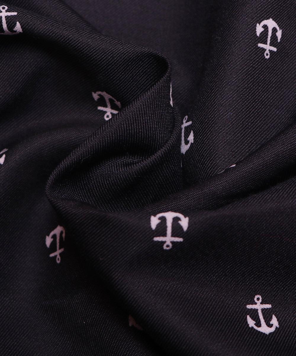 black and white arrow print denim fabric b108 6029