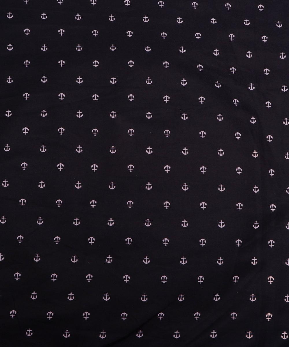 black and white arrow print denim fabric b108 6029