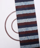 Blue Colour Stripe Print Cotton Fabric