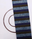 Blue Colour Stripe Print Cotton Fabric