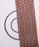 Red Block Print Rayon Fabric