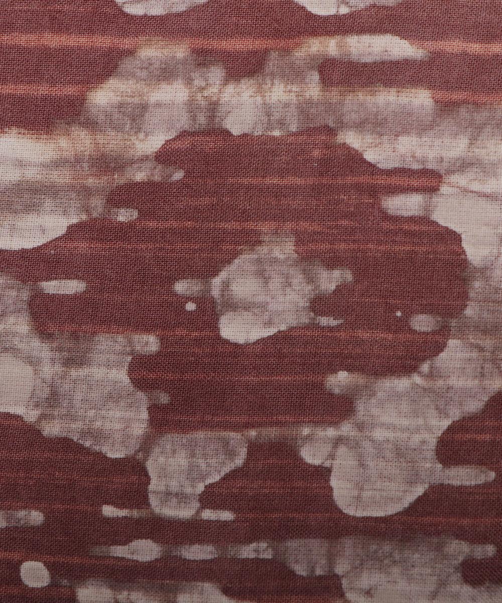 mauve batik print rayon fabric