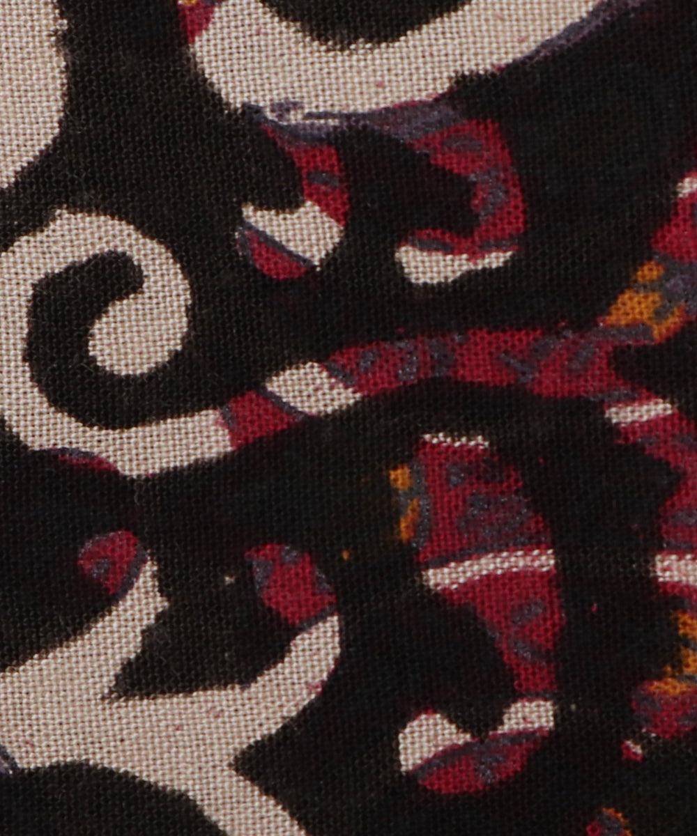 black and white paisley print rayon fabric