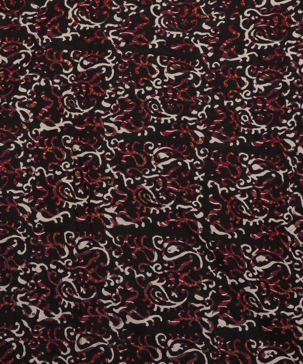 black and white paisley print rayon fabric