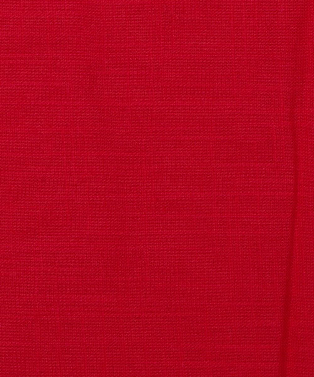 fuchsia plain slub cotton fabric
