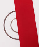 Red Colour Plain Slub Cotton Fabric