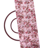White Red Floral Print Viscose Georgette Fabric