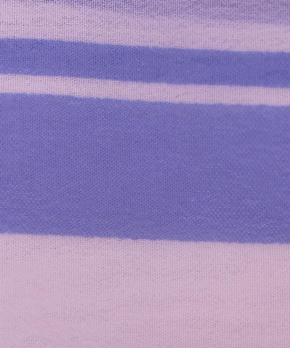 white purple stripe print viscose georgette fabric