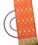 Mustard Yellow Colour Patola Print Silk Fabric