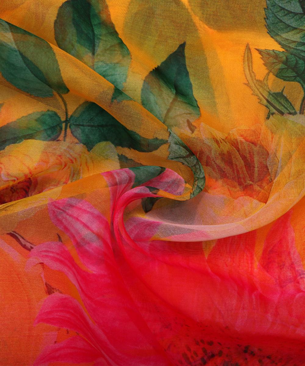Premium Organza Printed Fabrics Online At Best Price