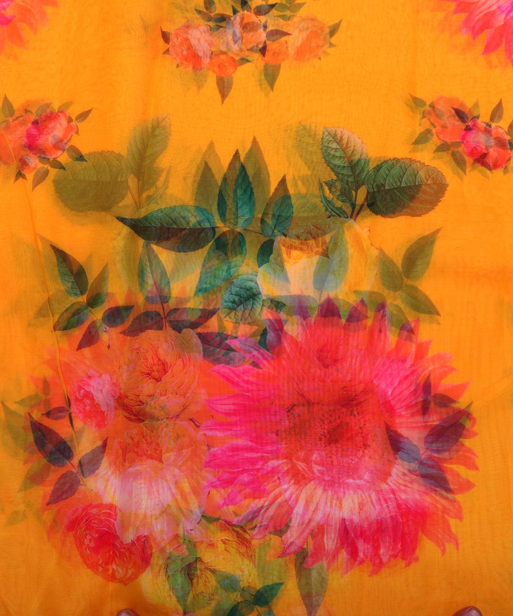 Premium Organza Printed Fabrics Online At Best Price