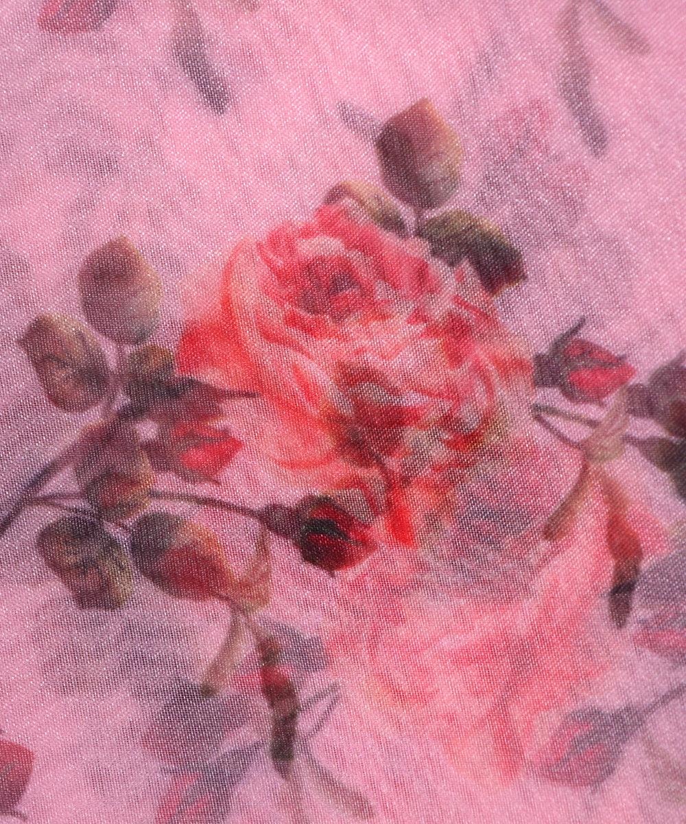 Pure, Embroidered, Floral, Silk Organza Fabric
