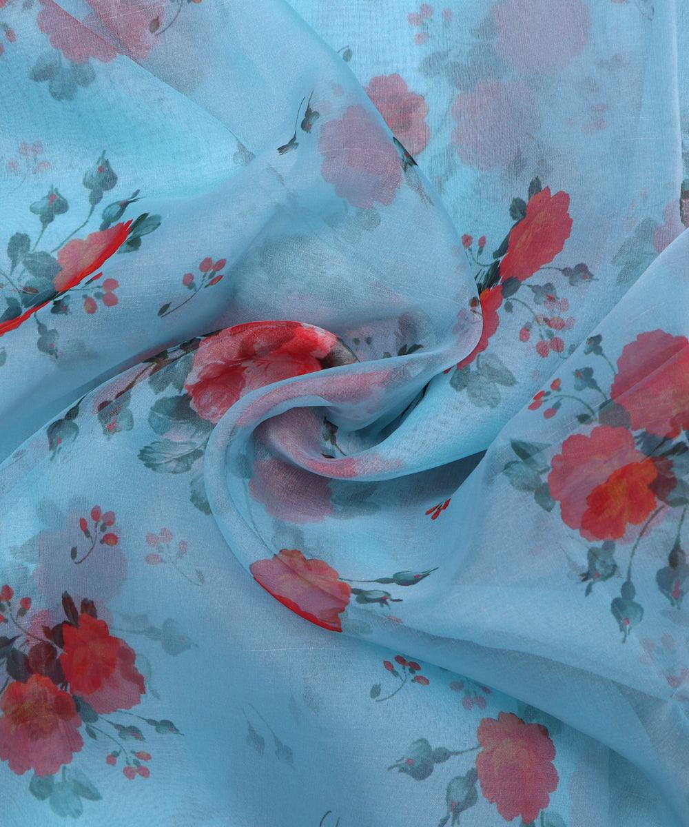 Shop Printed Organza Silk Fabric Online