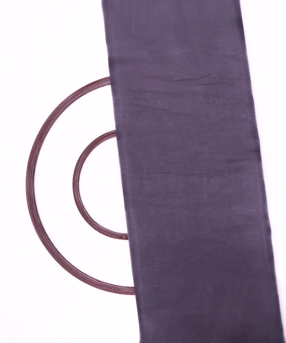 grey plain tissue organza fabric