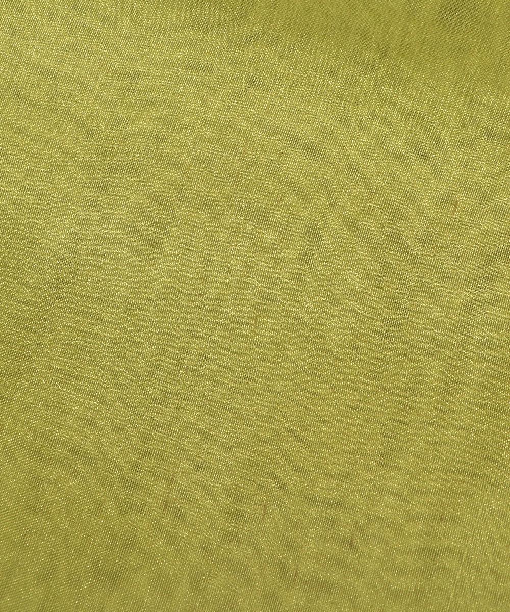 light green plain tissue organza fabric