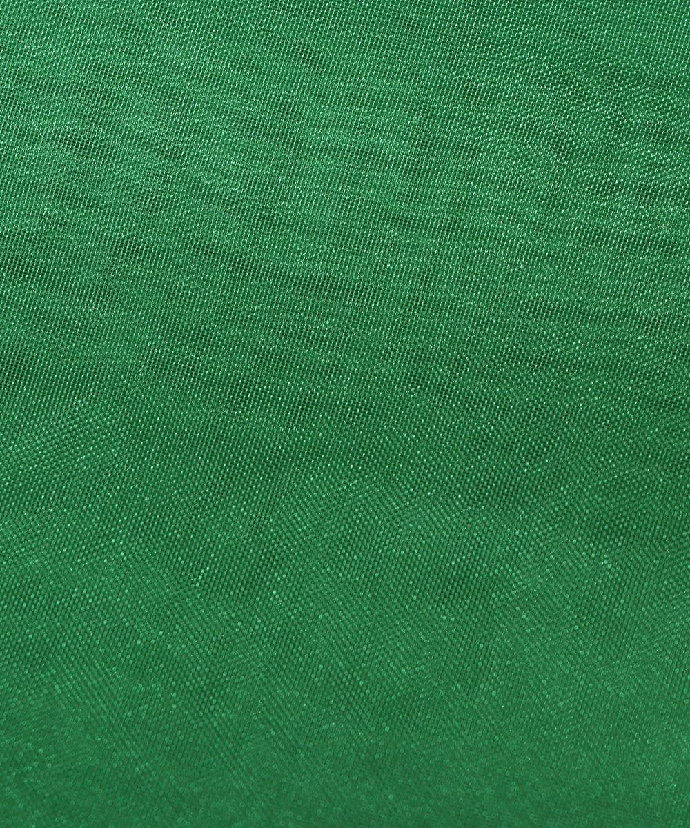 green plain tissue organza fabric