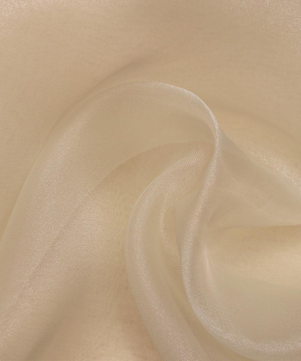 off white plain tissue organza fabric