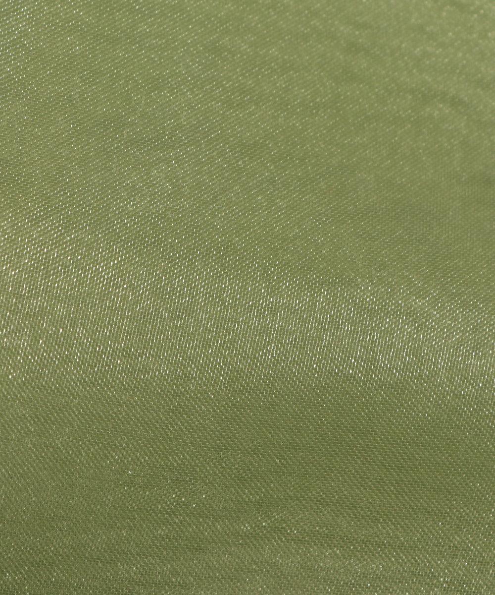 lime green plain tissue organza fabric