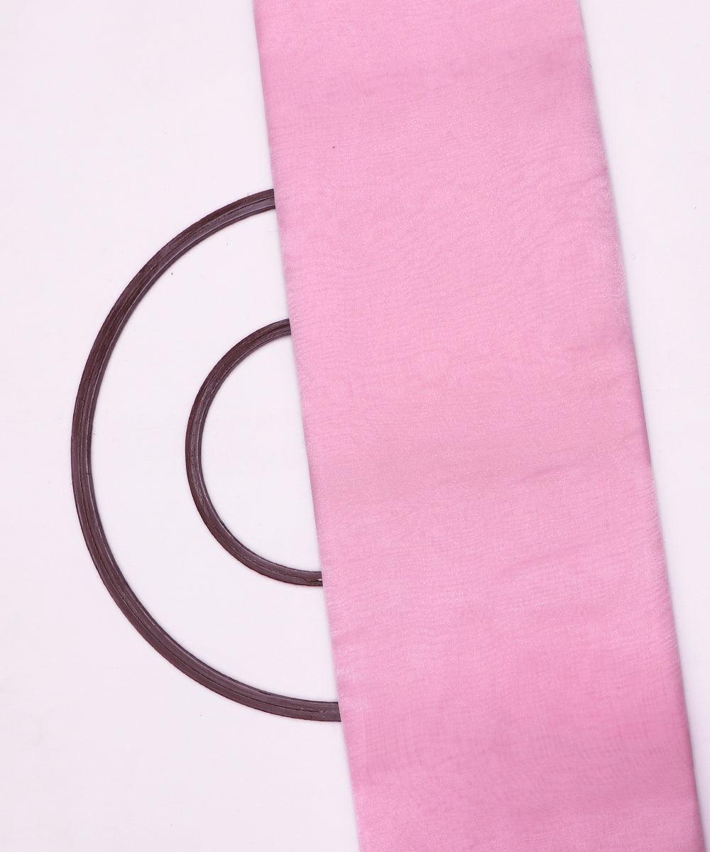 light pink plain tissue organza fabric