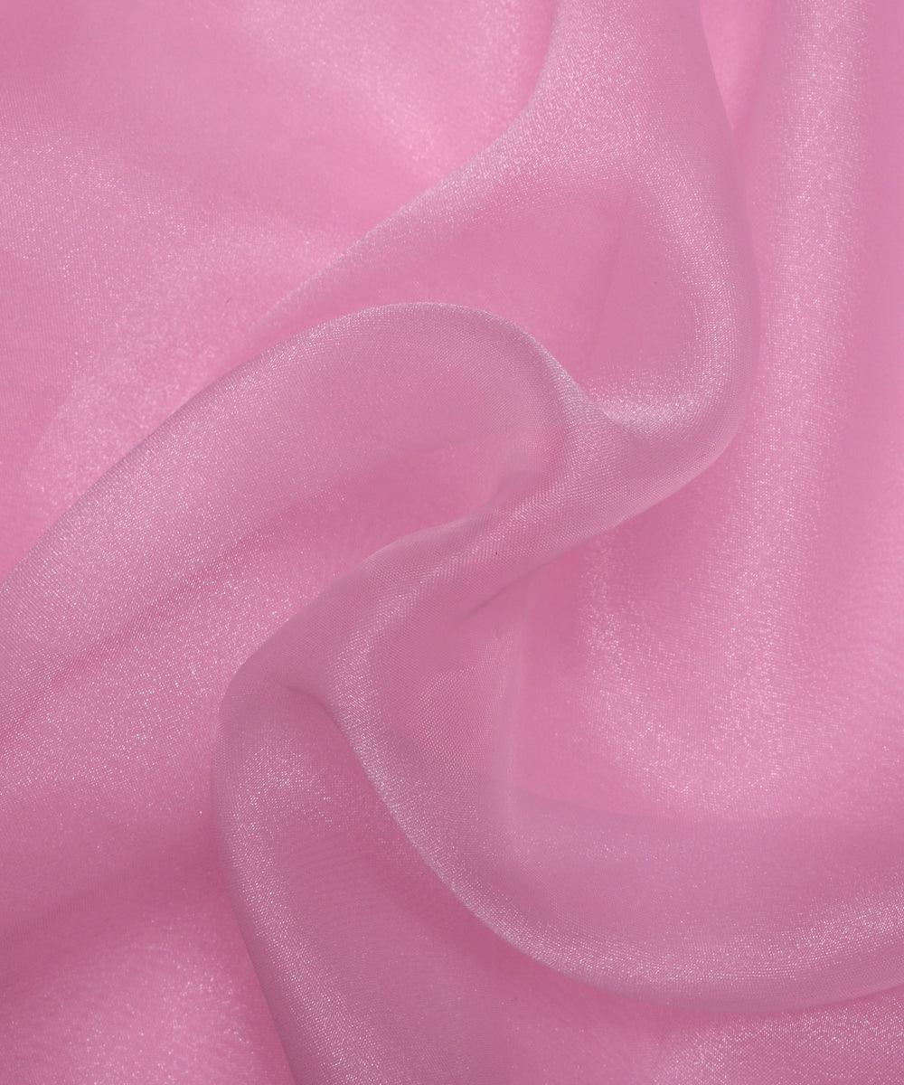 light pink plain tissue organza fabric