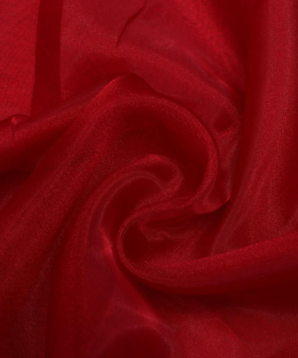 Pure, Embroidered, Floral, Silk Organza Fabric