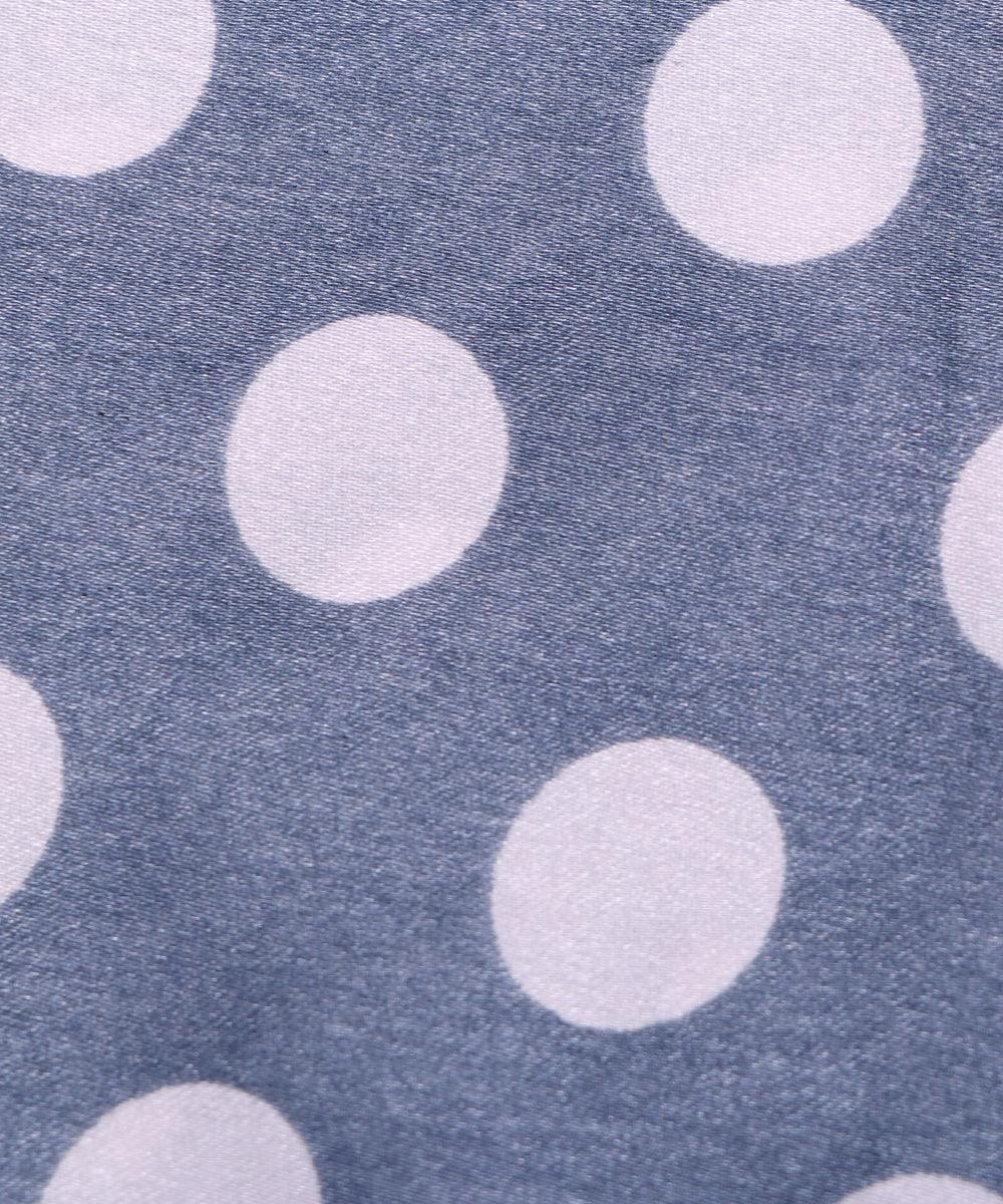grey print satin fabric