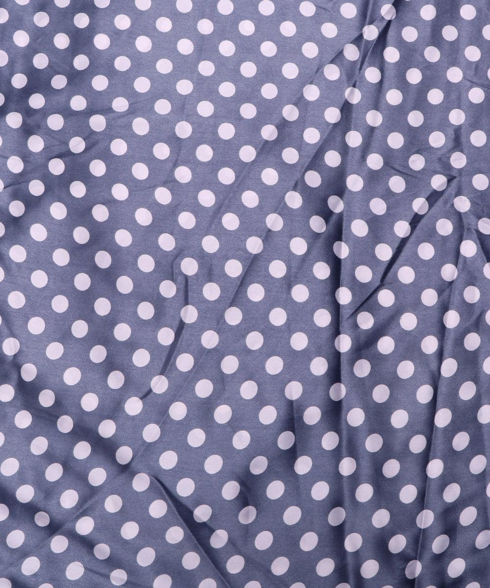grey print satin fabric
