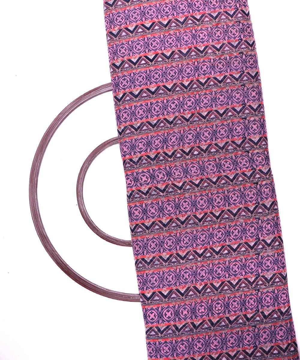 multi color abstract print chiffon fabric
