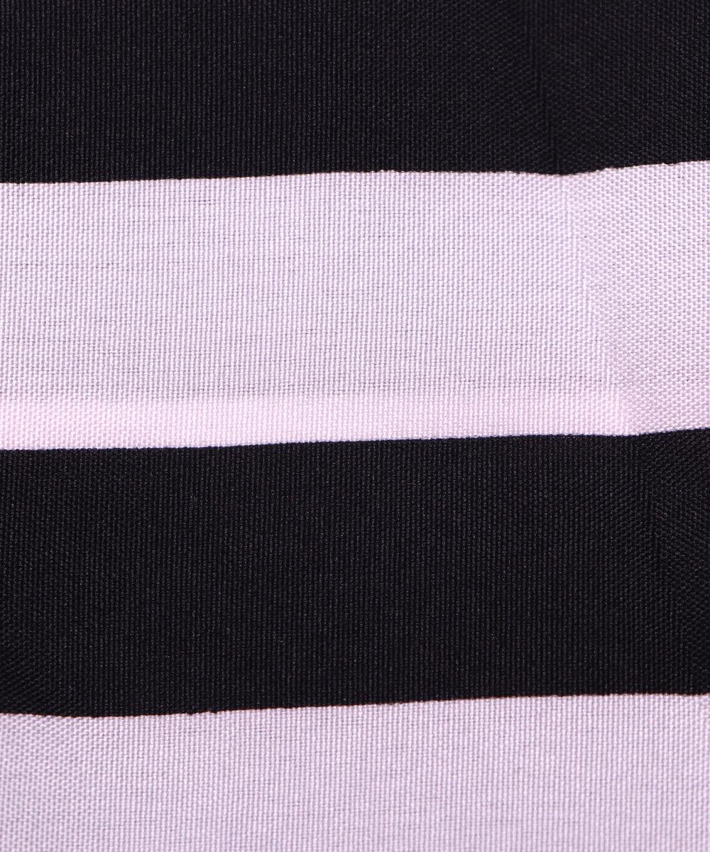 black and white lining pattern crepe fabric