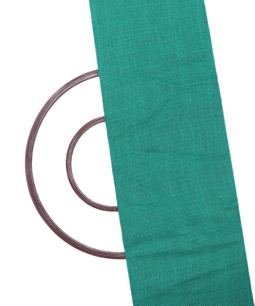 pine green plain jute fabric