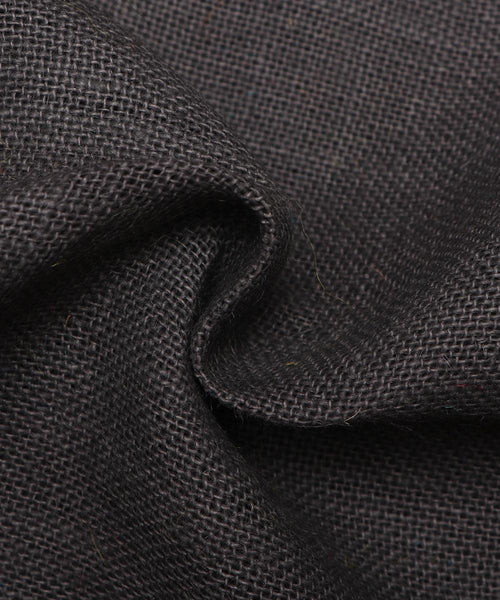 Dark Grey Colour Plain Jute Fabric