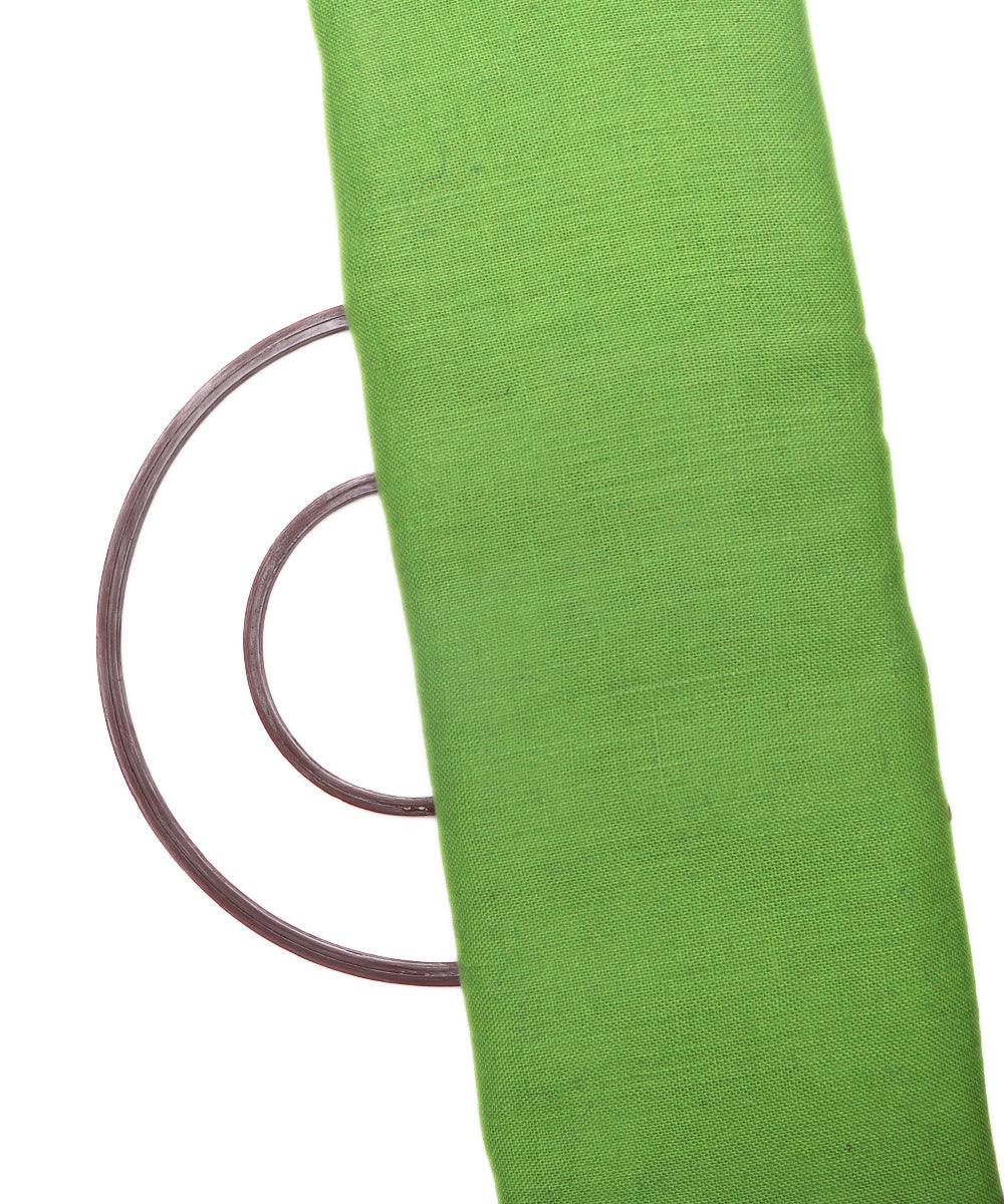 light green plain jute fabric