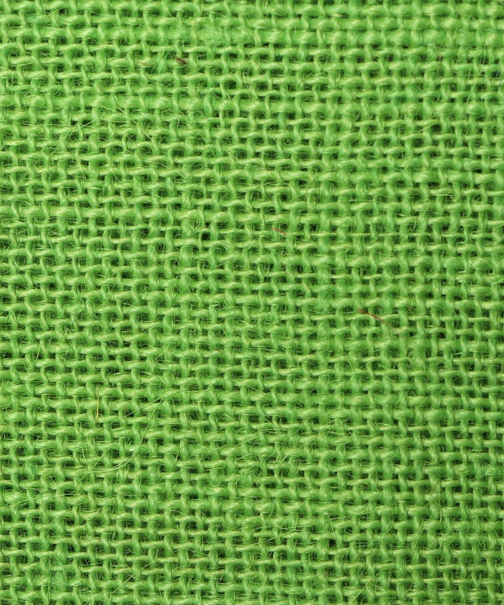 light green plain jute fabric