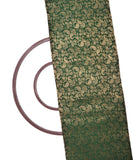 Forest Green Colour Paisley Brocade Silk Fabric