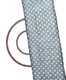 Rust Green Shibori Digital Print Sequin Embroidery Modal satin Fabric