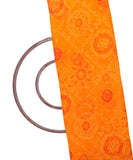 Yellow Colour Bandhani Print Chiffon Fabric